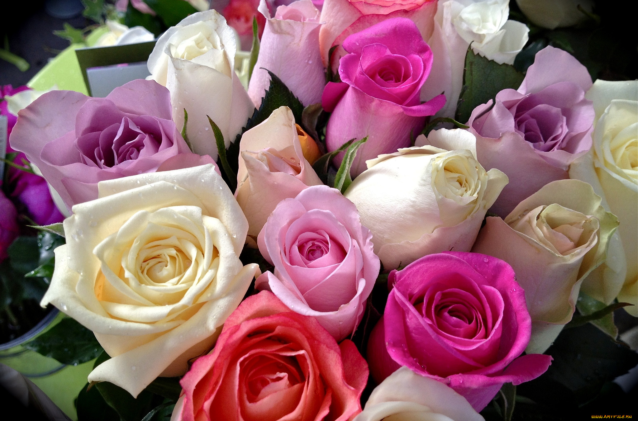 Букеты разных роз красивые